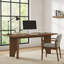 Bureau de direction 63 pouces, bureau d'ordinateur moderne en bois