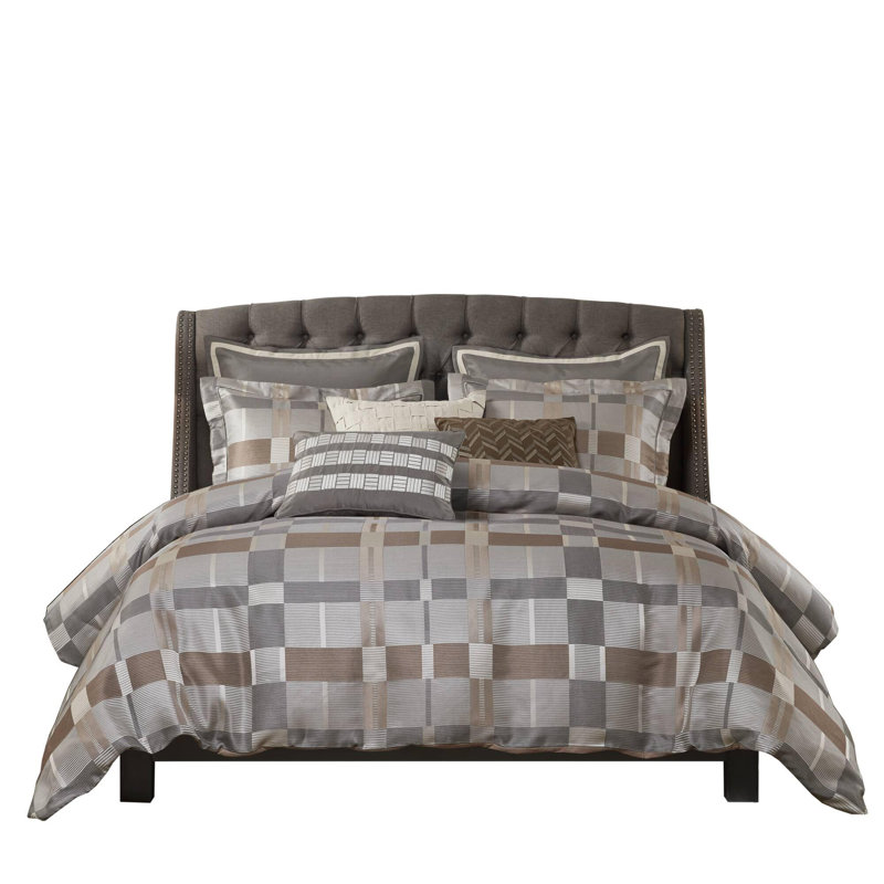 Polyester jacquard Comforter , King Comforter + 8 Additional Pieces