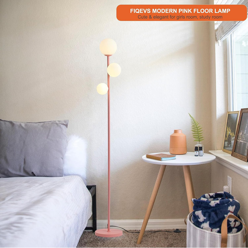 Javeyon 64'' LED Tree Floor Lamp, Pink