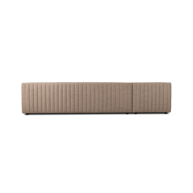Augustine Chaise Sectional, Right Hand Facing, 26.5" H x 126" W x 64" D