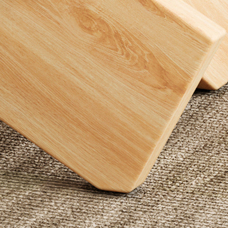 Table basse avec plateau en verre, Bois