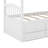 Modern Bunk Bed with Ladder, Safety Rail,  Trundle Bed and 3 Drawers for Bedroom or Guest Room-128929983
