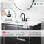 Robinet de salle de bain à 2 poignées avec ensemble de drain Centreset-45127786