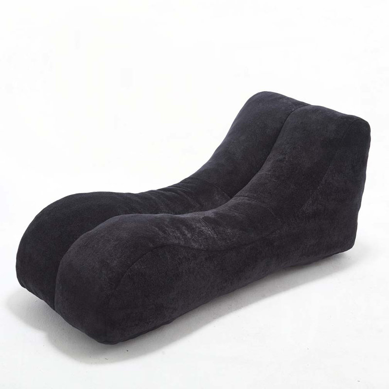 Pouf rembourré, Noir