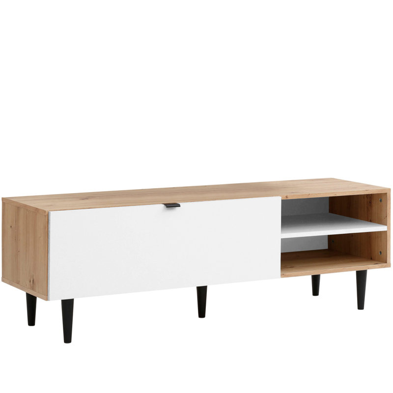 Allenspark TV Stand for TVs up to 60", Artisan Oak/White