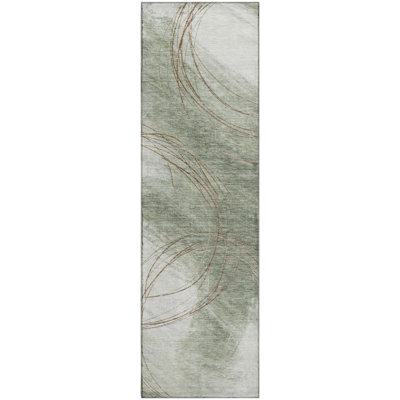 Premium Machine Washable Mayfield AMF2396 Abstract Rug