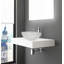 Lavabos vasques en cristal 16 po avec base blanche Jewel-102341354