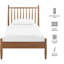 Structure de lit simple en noyer Zane-1045967286-1045967287