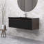 Meuble-lavabo moderne à rayures avec lavabo simple-338554064