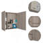 Pharmacie, quatre tablettes internes, porte double-787121501