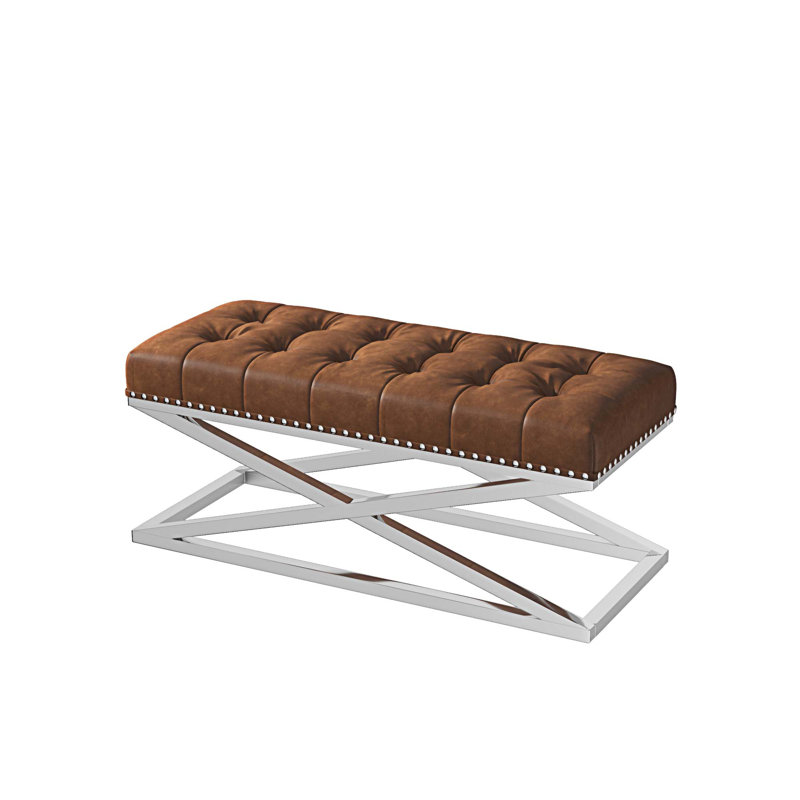 Banc de rangement Keti, Brun
