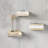 Conceal 3 Piece L-Shaped Steel Floating Shelf