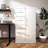 Panthia Office - Suitable Vertical Metal File Cabinet In White With 4 Drawers And Lock Cold Rolled Steel, Adjustable Hanging, Clothing Storage-121505505