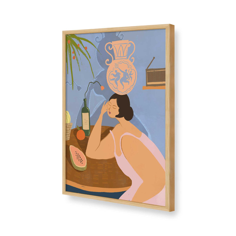 «Be Still» par Garima Dhawan, reproduction d'art, Tanné, H 48 po x l 36 po