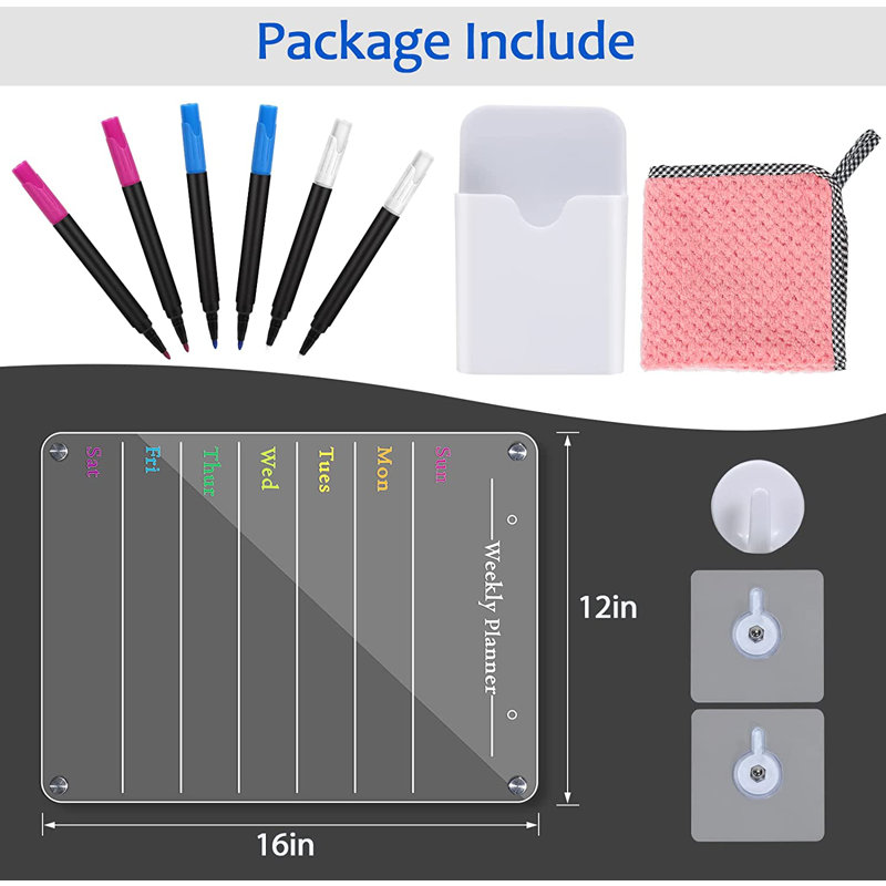 Magnetic Plastic Dry Erase Board