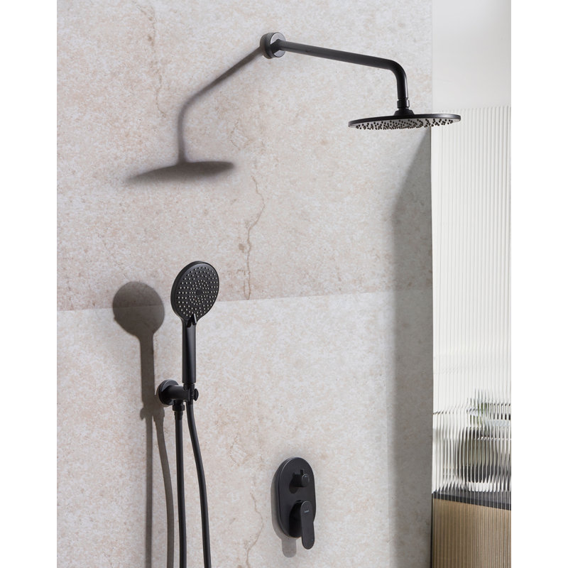 Rain Shower Head, Matte Black