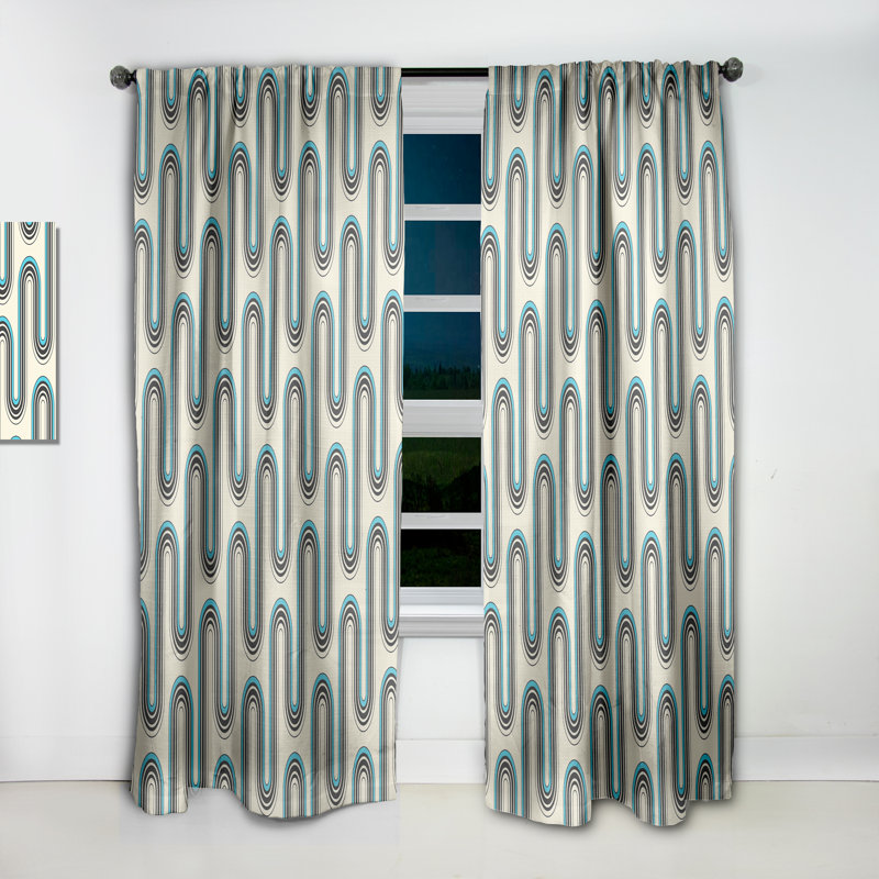 Rideau en lin / polyester, L 52 po x L 63 po