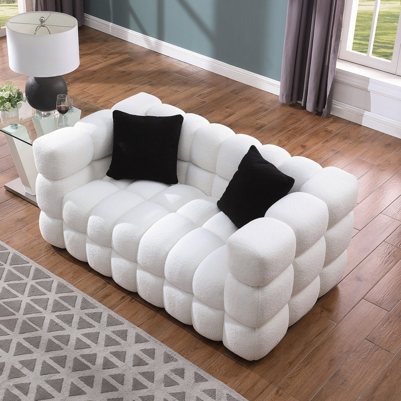 Causeuse 62,2 po, Blanc