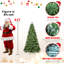 Arbre de Noël en PVC pré-éclairé avec 400 lumières UL-940685802