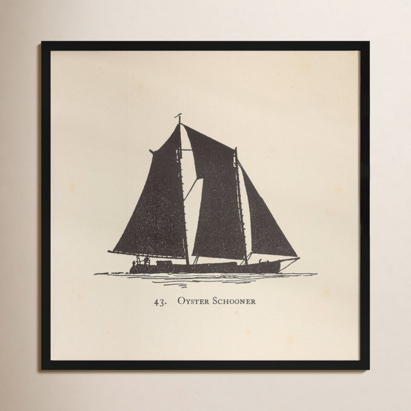 Voilier Oyster Schooner - cadre photo, impression sur papier