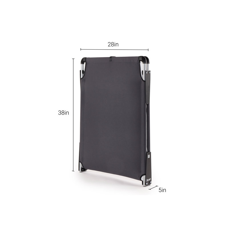 Lit pliant mobile ME28 avec matelas confortable et housse de rangement pour lit simple 28 po x 75 po