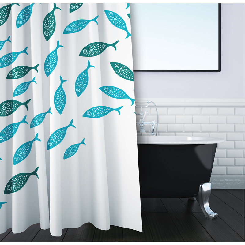 Rideau de douche simple Eastbourne, Turquoise