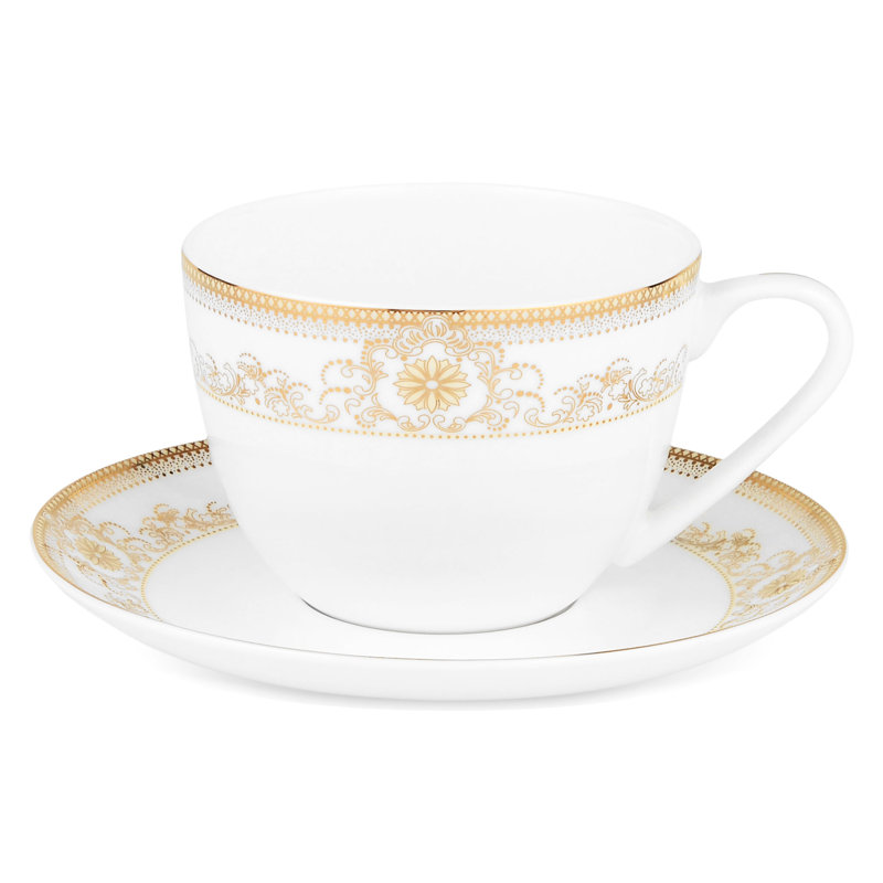 Condon Porcelain China Dinnerware Set 37 Piece - Service for 6