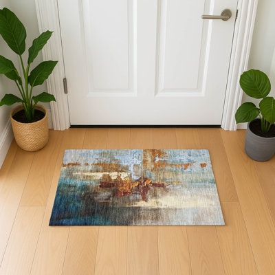 Premium Machine Washable Mayfield AMF2157 abstract Rug