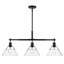 Luminaire suspendu linéaire à 3 lumières pour îlot de cuisine Weatherford-957329896-970020807
