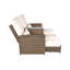 Harker 82cm Long Reclining Double Chaise with Cushions and Table