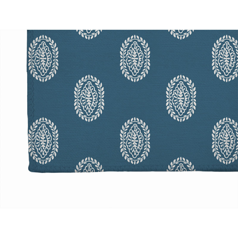 Tapis de bureau léger Maddy, L 48 po x P 72 po, Sarcelle