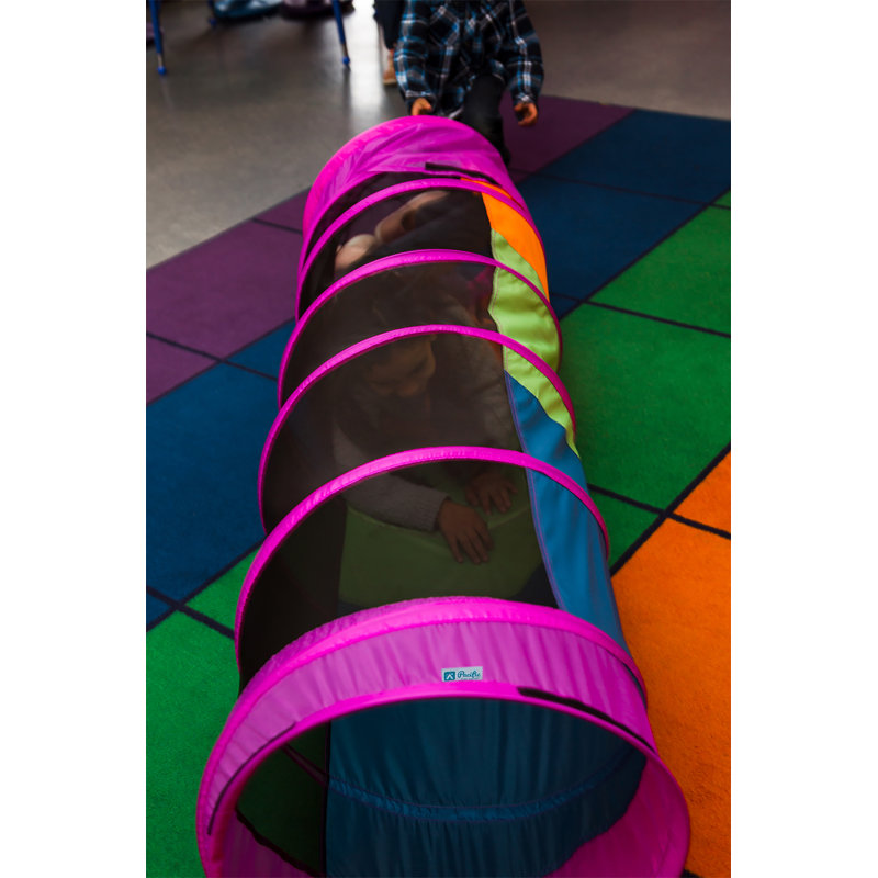 Multicolor Nylon and Mesh 6' Kids Crawl Tunnel