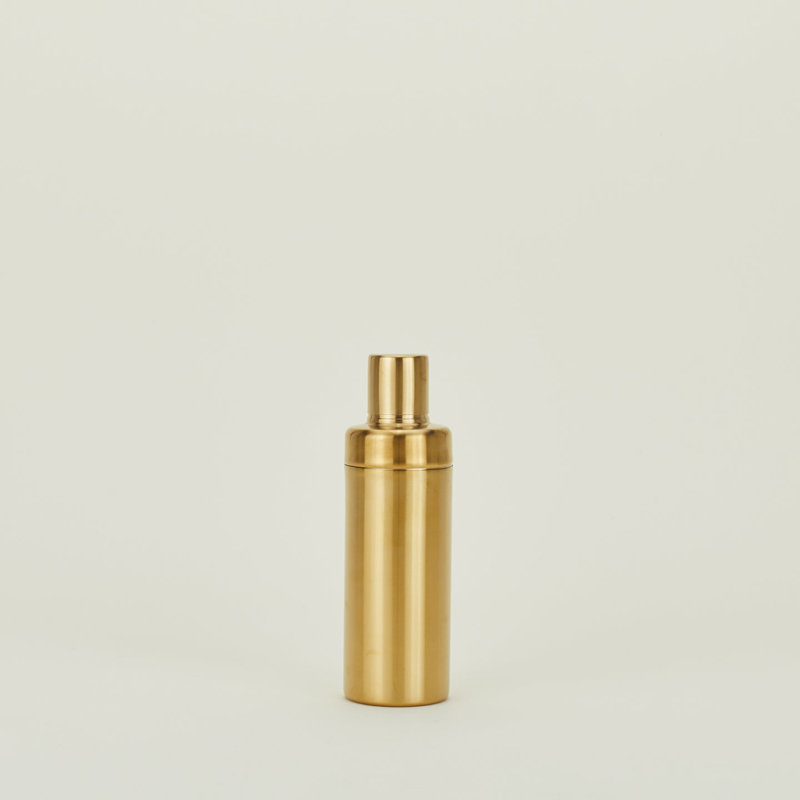 Brass Finish Modern Cocktail Shaker