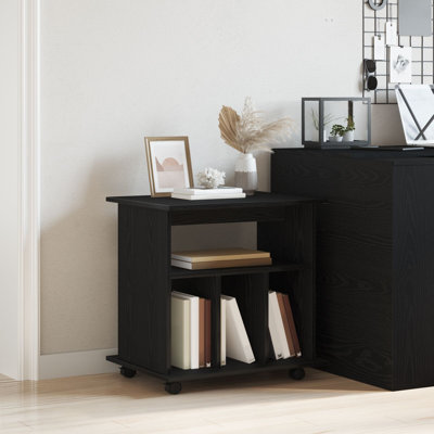 Rolling Cabinet Wood Composite Medium Wheels/Casters Side Table