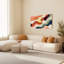 Motif ondulé abstrait, reproduction d'art sur toile tendue sur toile, ensemble de 1-487711352