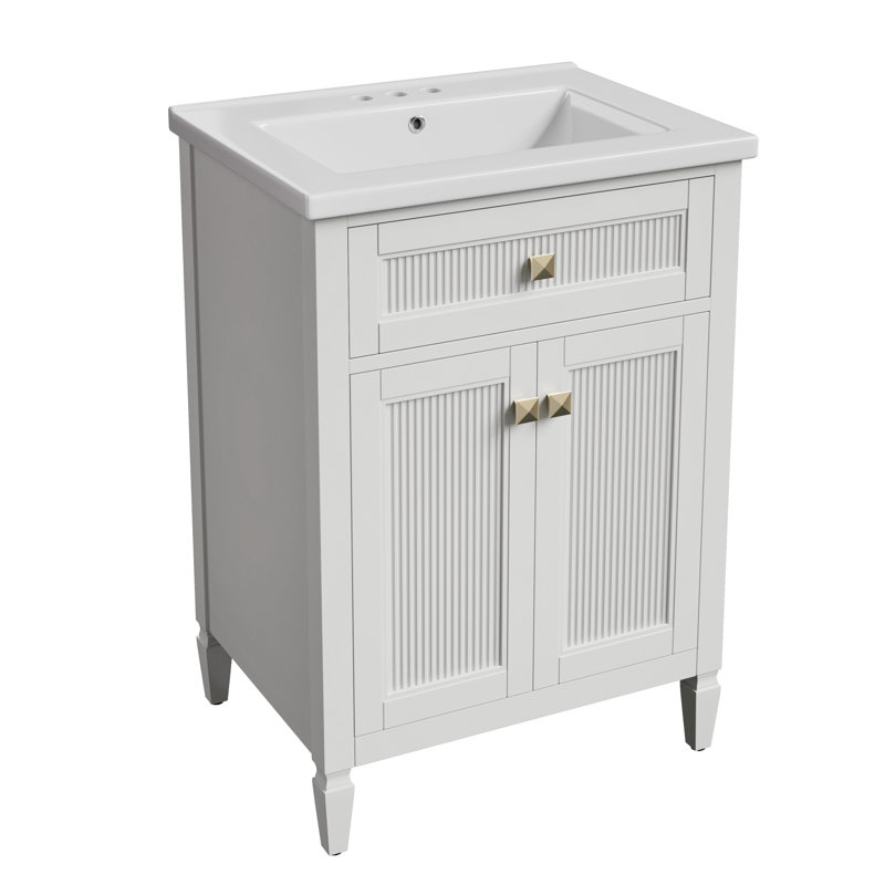 Meuble-lavabo 24 po, Blanc