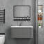 Meuble-lavabo mural simple flottant 30 po avec comptoir en céramique Modern
