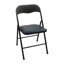 Plastic Development Group 34 Inch Card Table and 4 Chair Furniture Set, Black