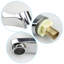 Pair of Basin Taps,  Hot and Cold Bathroom Faucet Set, Two Holes, 1/4 Turn TapsLever Sink taps, 1/2" Faucet Cloakroom Tap, Single Handle Hole Hot Cold Twin Taps Basin Pillar Taps