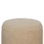 Lezama 37cm Wide Round Solid Colour Pouffe Ottoman