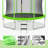 10FT Trampoline for Kids with Safety Enclosure Net, Basketball Hoop and Ladder