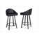 Aoibh Swivel Upholstered Counter Stool with Metal Frame