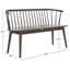 Blanchard Solid Wood Curved Spindle Bench-1826917980