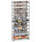 Abbi 48-60 Pair Stackable Shoe Rack,  with Adjustable Flat or Angled Shelves-80470054