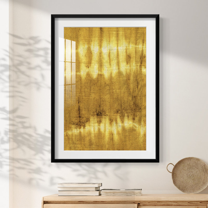 Turmeric Sunrise IV - impression encadrée, H 28,5 po x l 20,5 po, Noir
