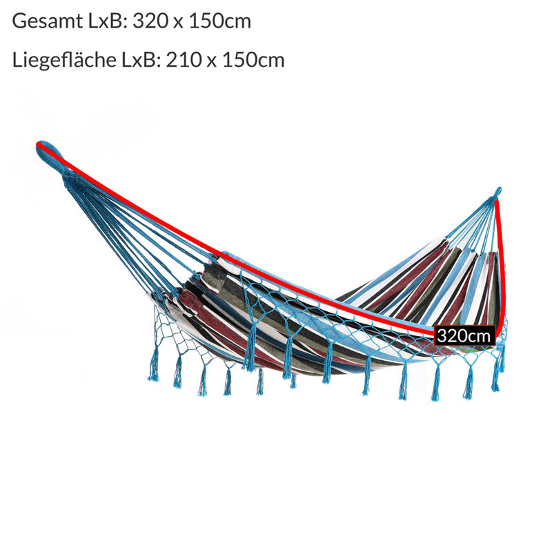 LosPalmos Double Hammock, Blue