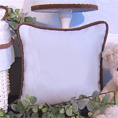 Blue Chocolate Throw Pillow
