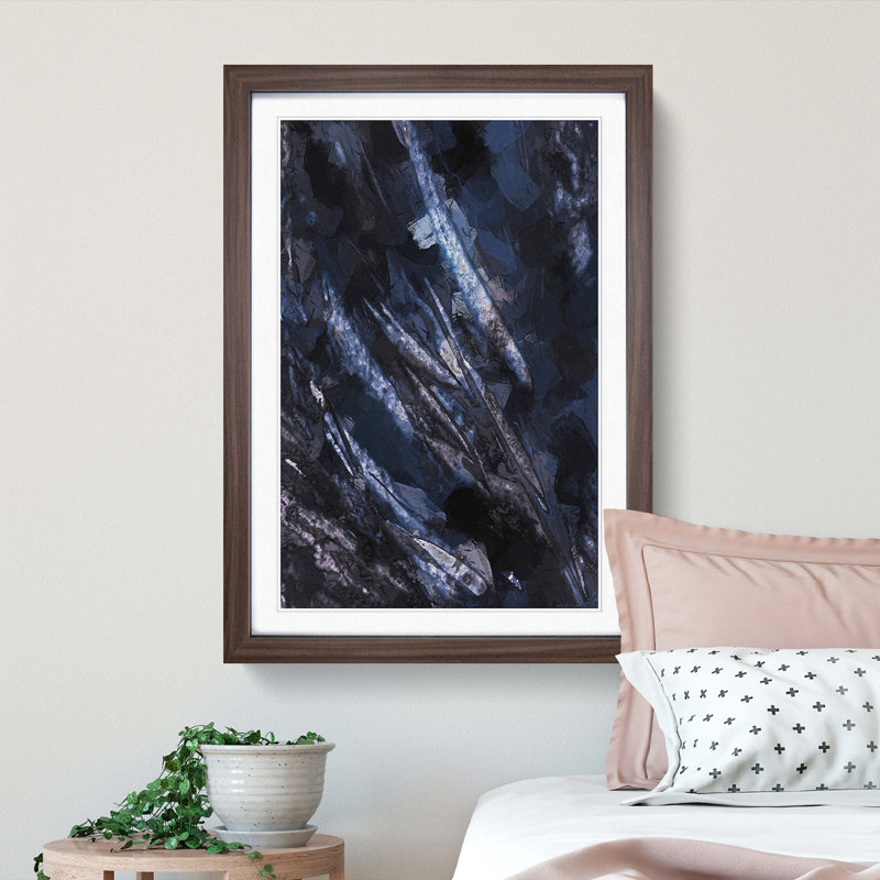 Wild Ways in Abstract - Framed Print, Walnut, 76cm H x 50cm W x 2cm D