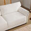 Canapé modulaire de 110 po en forme de L avec coussin de siège extra large, chargeur USB et de type C, conception d'accoudoir pétale, mousse haute densité, mouvement libre avec repose-pieds
