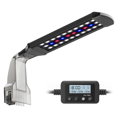 Clip On Aquarium Light, Fish Tank Light With White, Blue And Red Leds, Planted Aquarium Light For Nano Tank, 2 Lighting Modes
